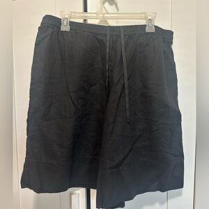 COS Black 100% Linen Shorts size 14